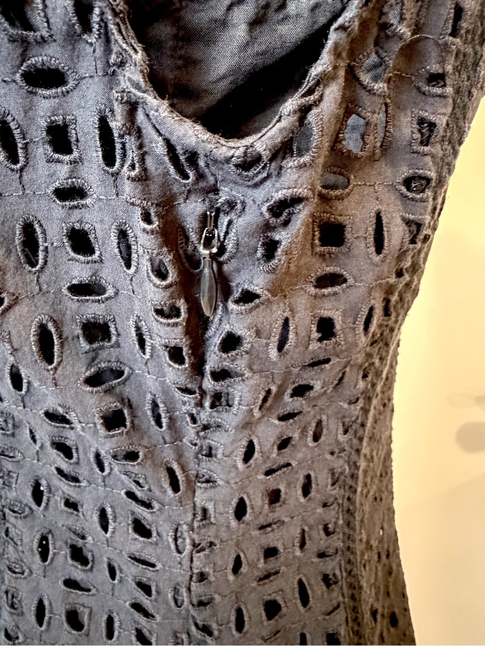 Veronica Beard Alina Cotton Eyelet Maxi Dress, Black, 0, EUC - Picture 12 of 16